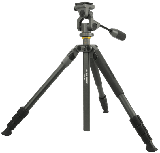 Vanguard Alta Pro 2 264AO Aluminum Tripod features a 2-Way Video Pan Head
